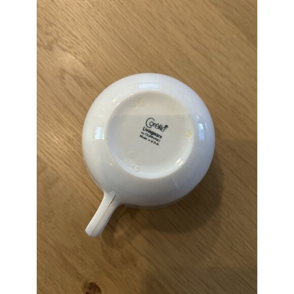 Vintage Pyrex Corelle Spring Blossom Green Crazy Daisy Coffee Tea Cup Mug USA - Picture 5 of 6